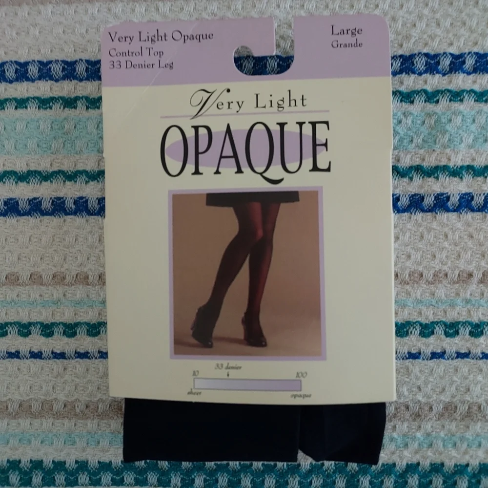 Opaque tights with Control Top in NAVY Size Large